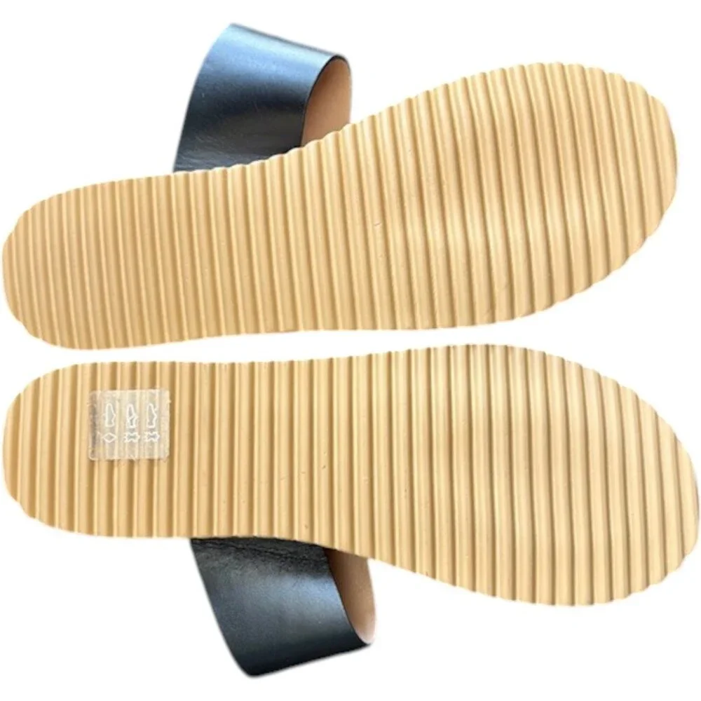 Aquatalia Mae Espadrille Platform Sandals - Black and Natural - 8M